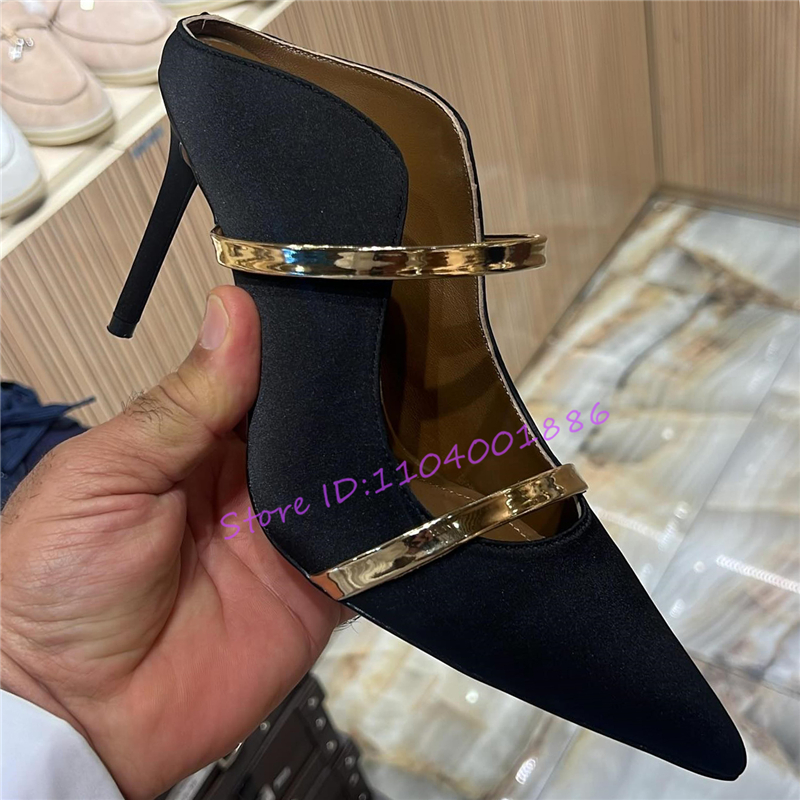 Slip Dress Satin - Sexy Double Straps Slippers for Women
