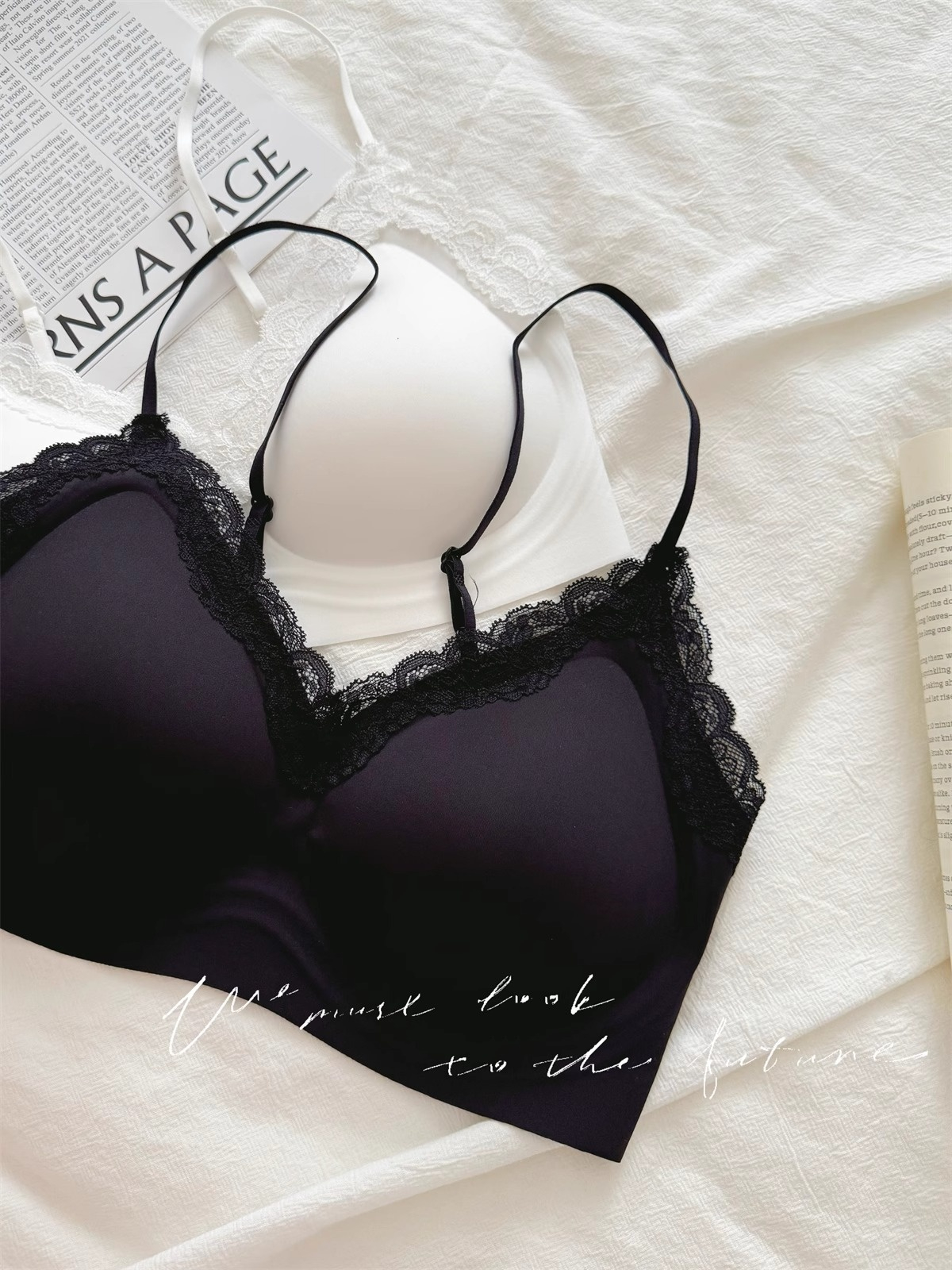 French Style Lace Bralette Fem - огляд і ціна Bralette Wireless Soft