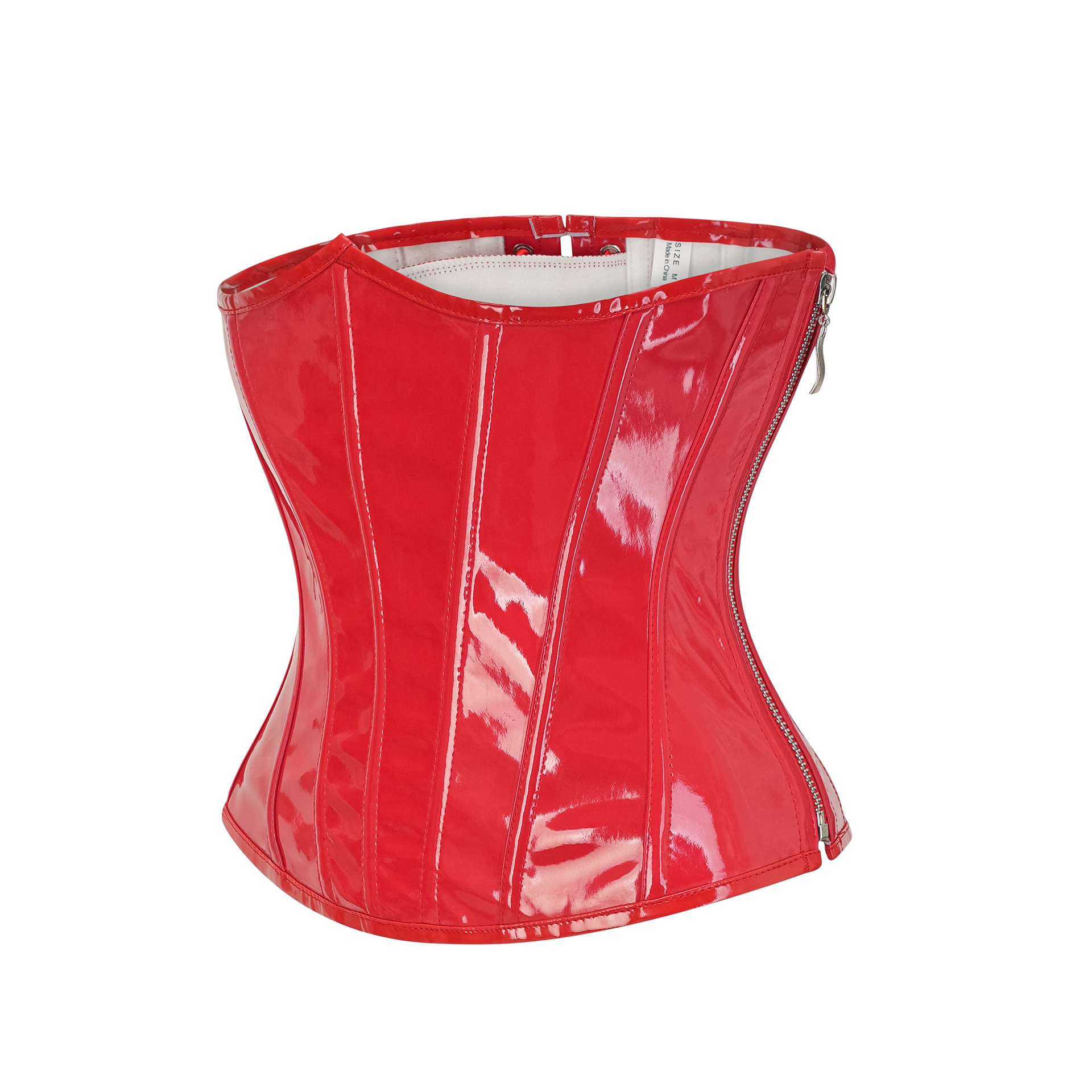 Steampunk Red PU Leather Side  - огляд і ціна Corset Waist Cinch