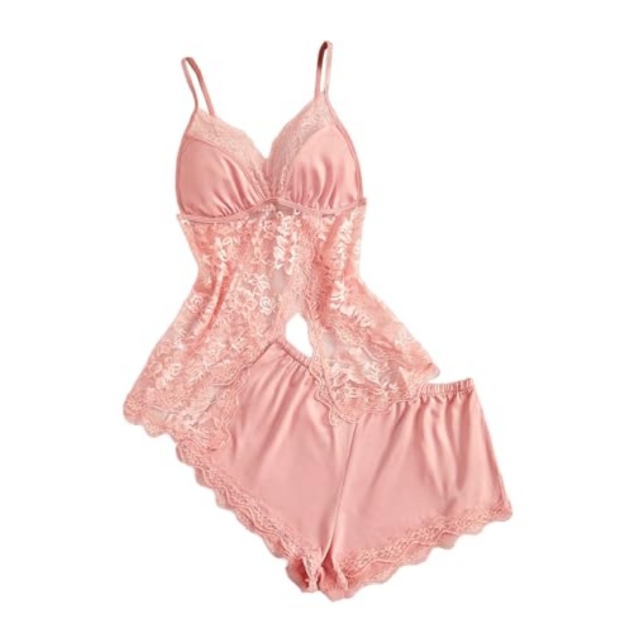 OYOANGLE Women's 2 Pcs Pajama  - огляд і ціна Cami Top Lace