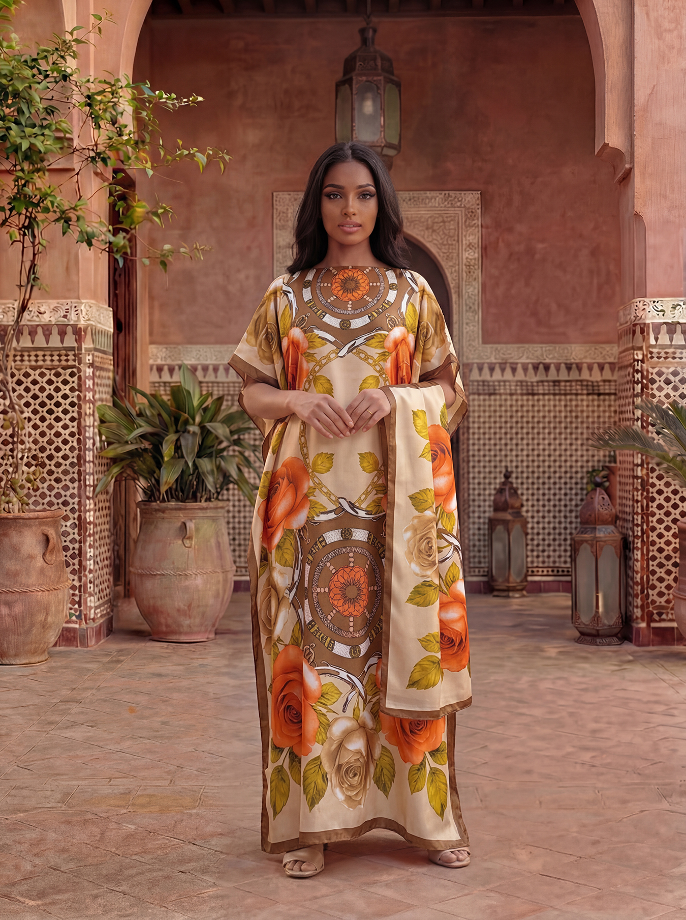 New Style Long Loose Silk Blen - огляд і ціна Robe Silk Women