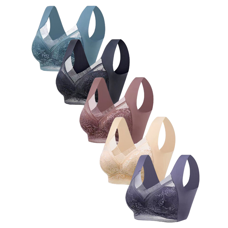 5PCS Plus Size Bras Women Lace - огляд і ціна Bralette Wireless Soft