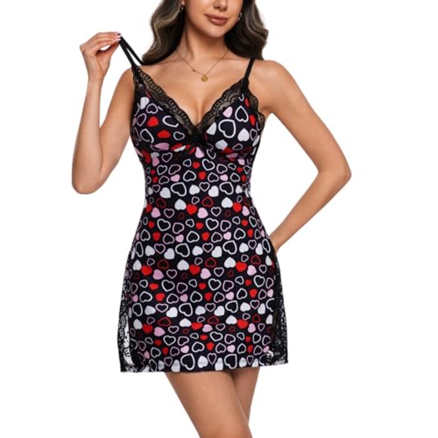 Night Gowns for Women V Neck L - огляд і ціна Babydoll Chemise Night