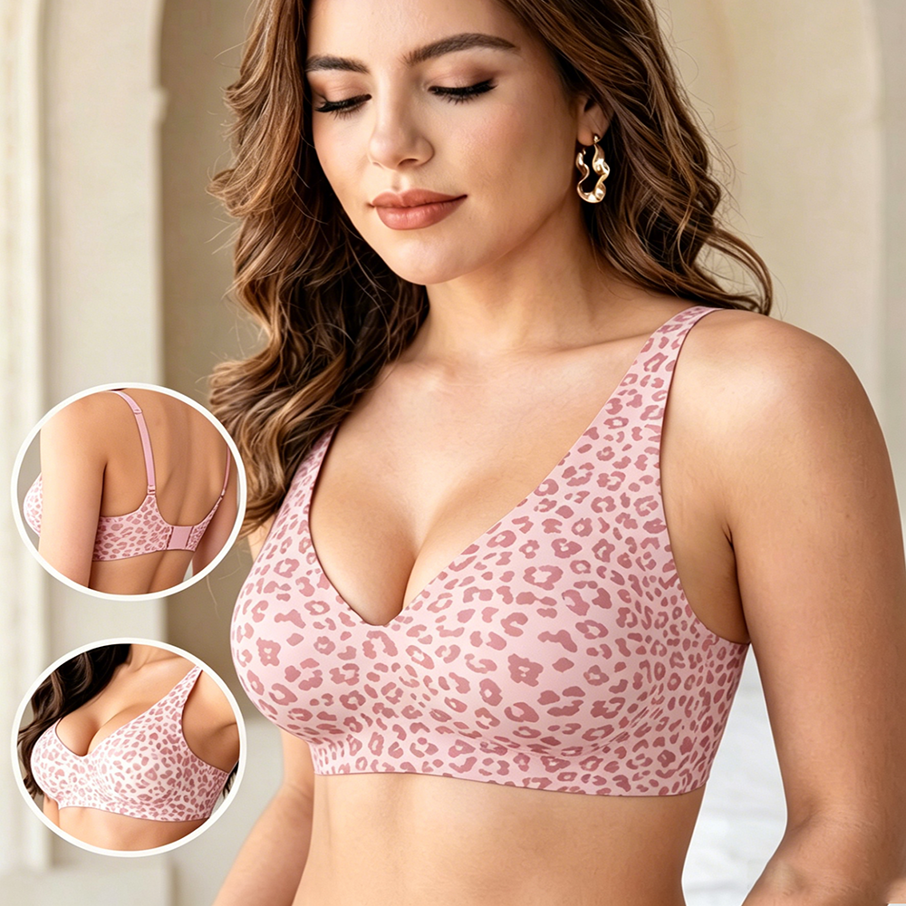 1Pcs Leopard Print Seamless Wi - огляд і ціна Bralette Wireless Soft