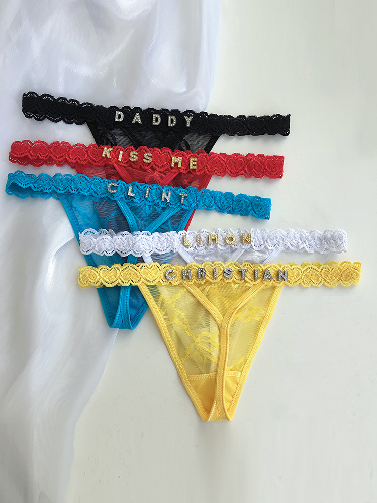 Custom Thong Panties with Name - огляд і ціна Thong Bikini Women