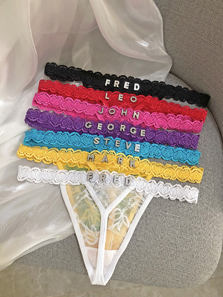 Custom Thong Panties with Name - огляд і ціна Thong Bikini Women