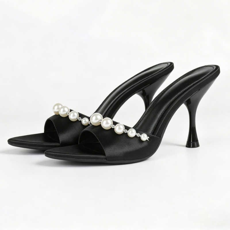 Elegant Satin Heeled Sandals W - огляд і ціна Slip Dress Satin