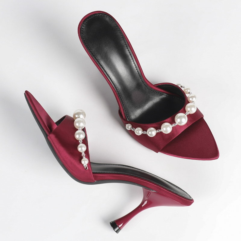 Elegant Satin Heeled Sandals W - огляд і ціна Slip Dress Satin