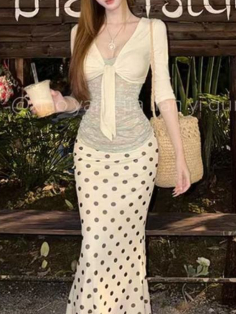 Japanese Vintage 3-piece Set W - огляд і ціна Cami Top Lace