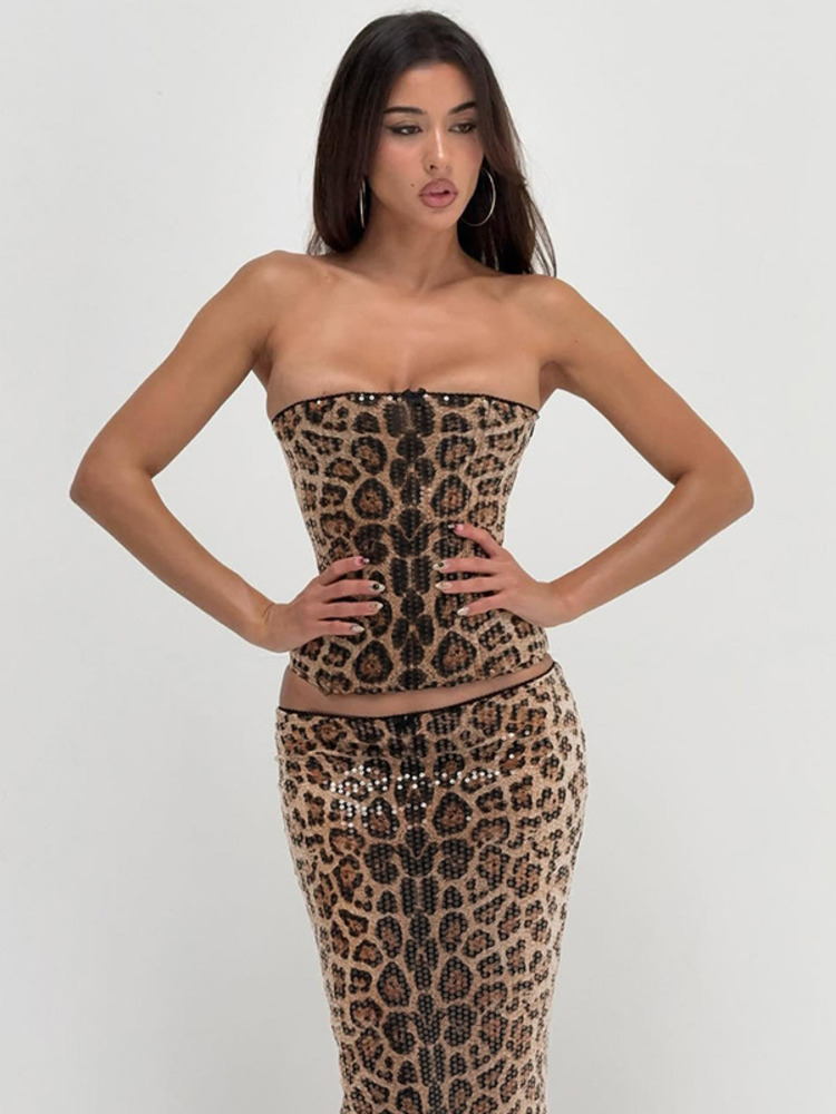 Mozision Sparkle Leopard Print - огляд і ціна Strapless Bra Backless