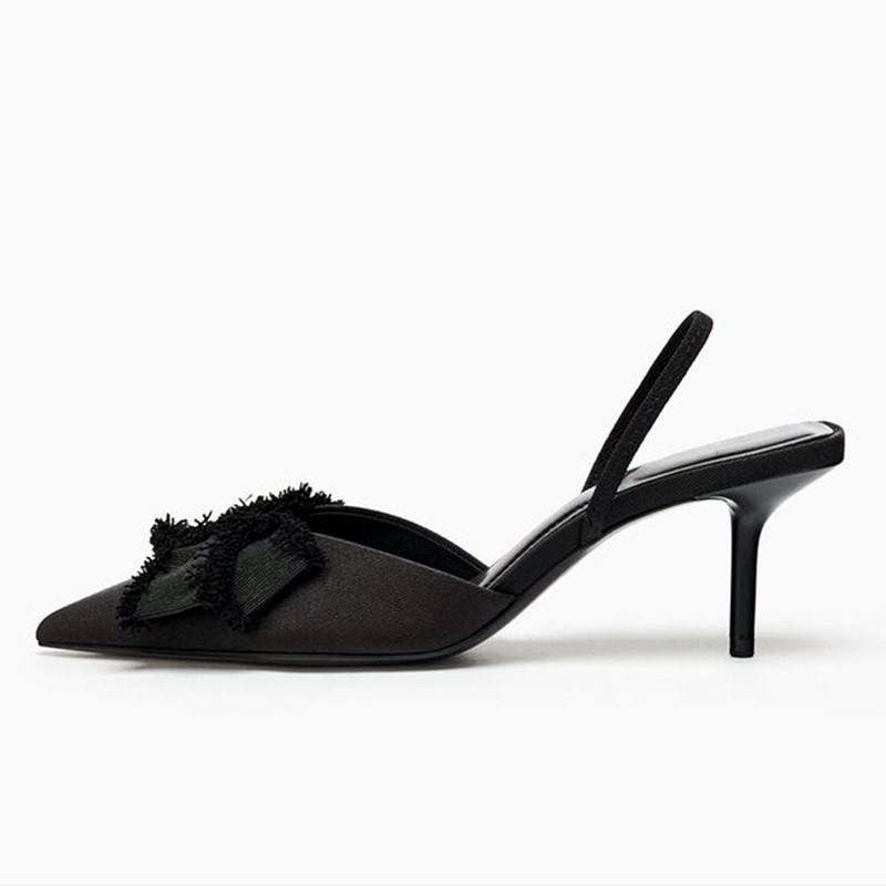 Fashion Black Satin Butterfly  - огляд і ціна Slip Dress Satin