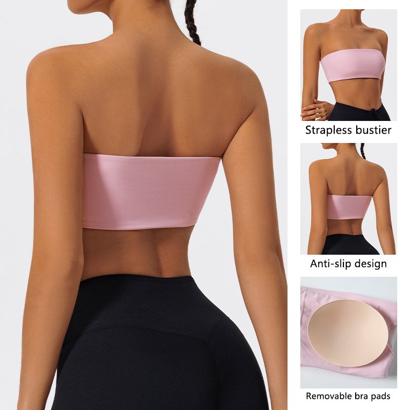 Strapless Sports Bra Gym Crop  - огляд і ціна Sports Bra High Impact