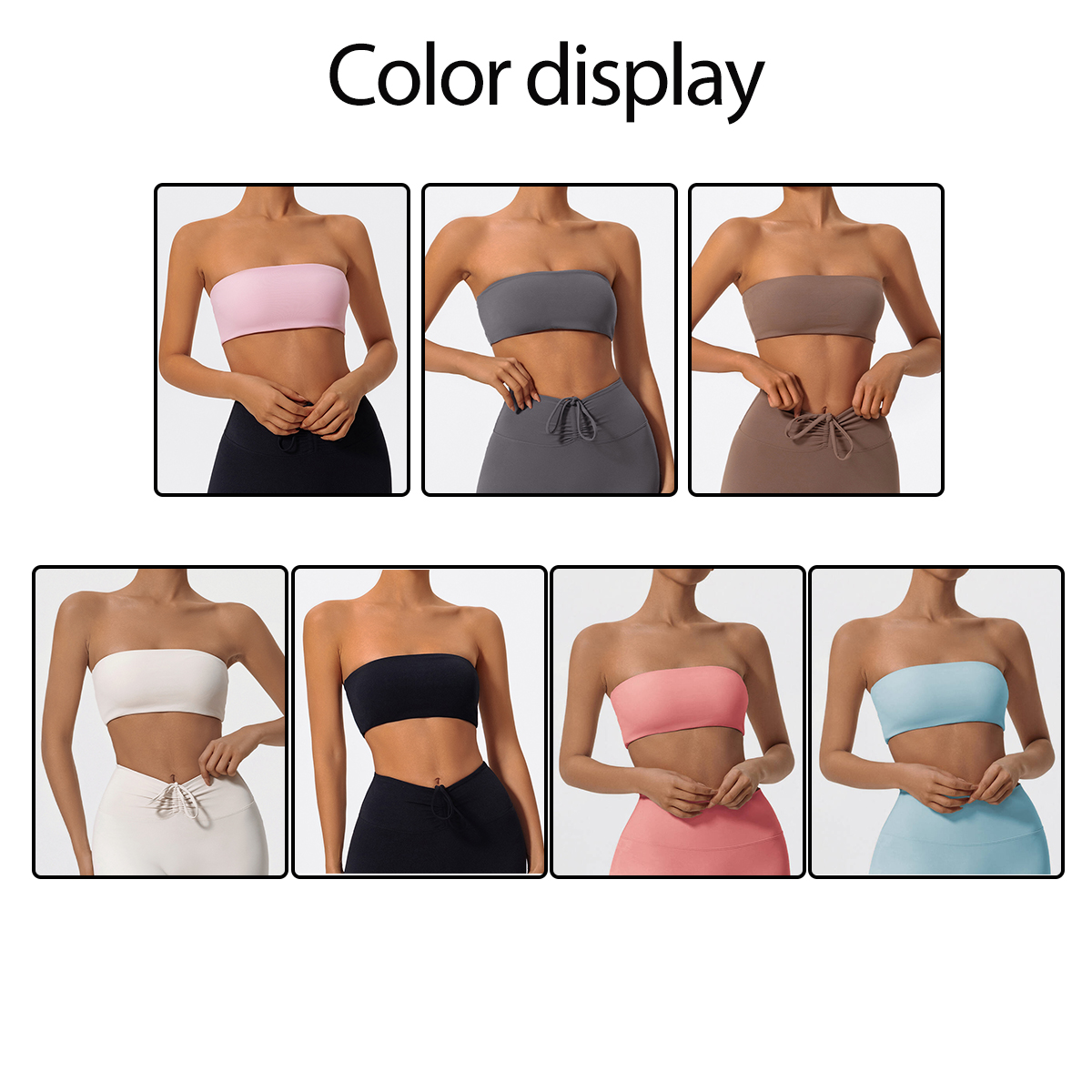 Strapless Sports Bra Gym Crop  - огляд і ціна Sports Bra High Impact