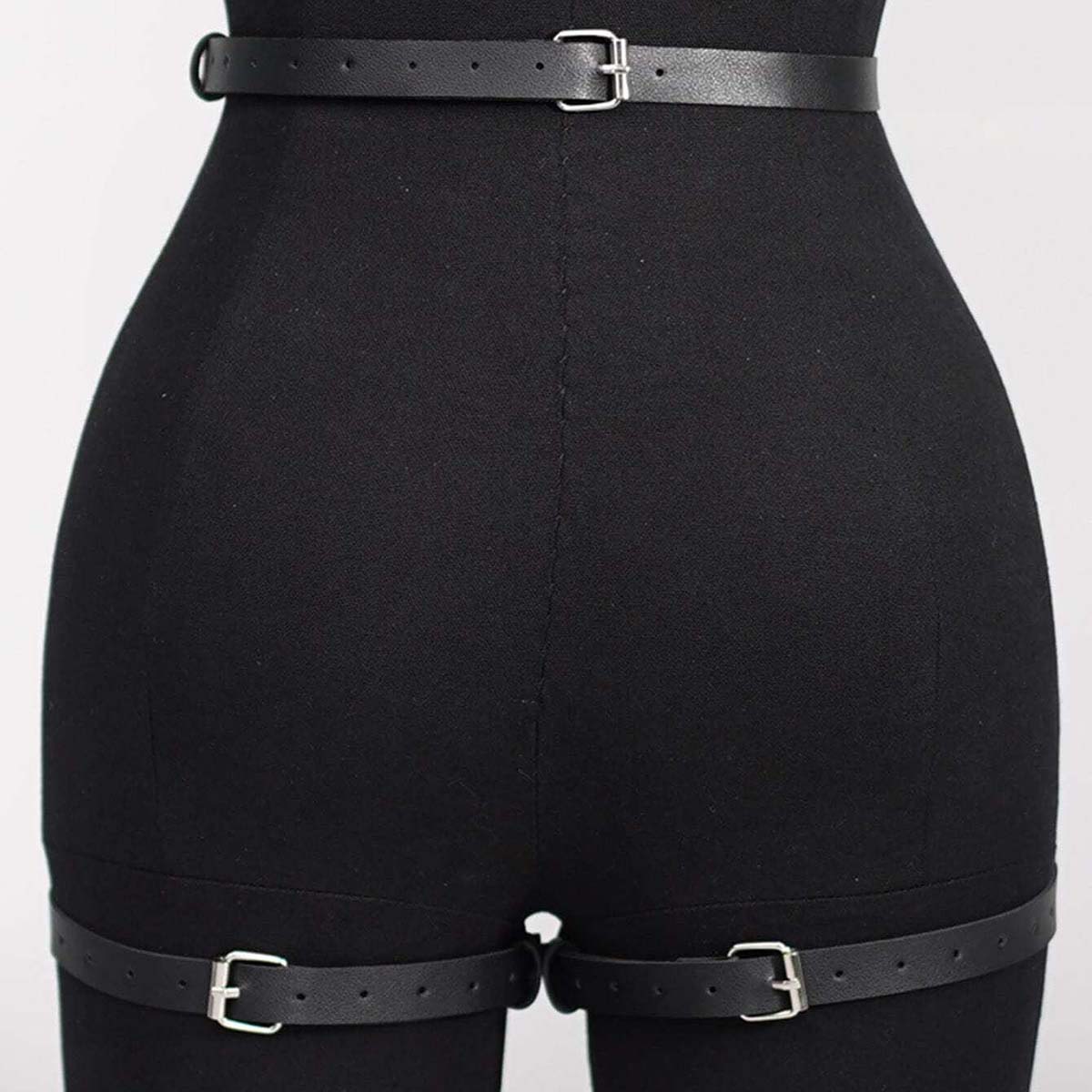 oth Punk PU Leather Full Waist - огляд і ціна Garter Belt Set