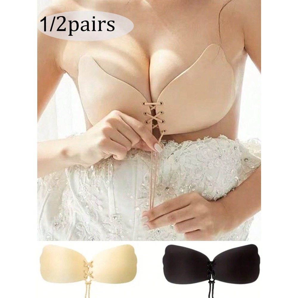 1/2pcs Wing-Shaped Adhesive Br - огляд і ціна Silicone Bra Adhesive