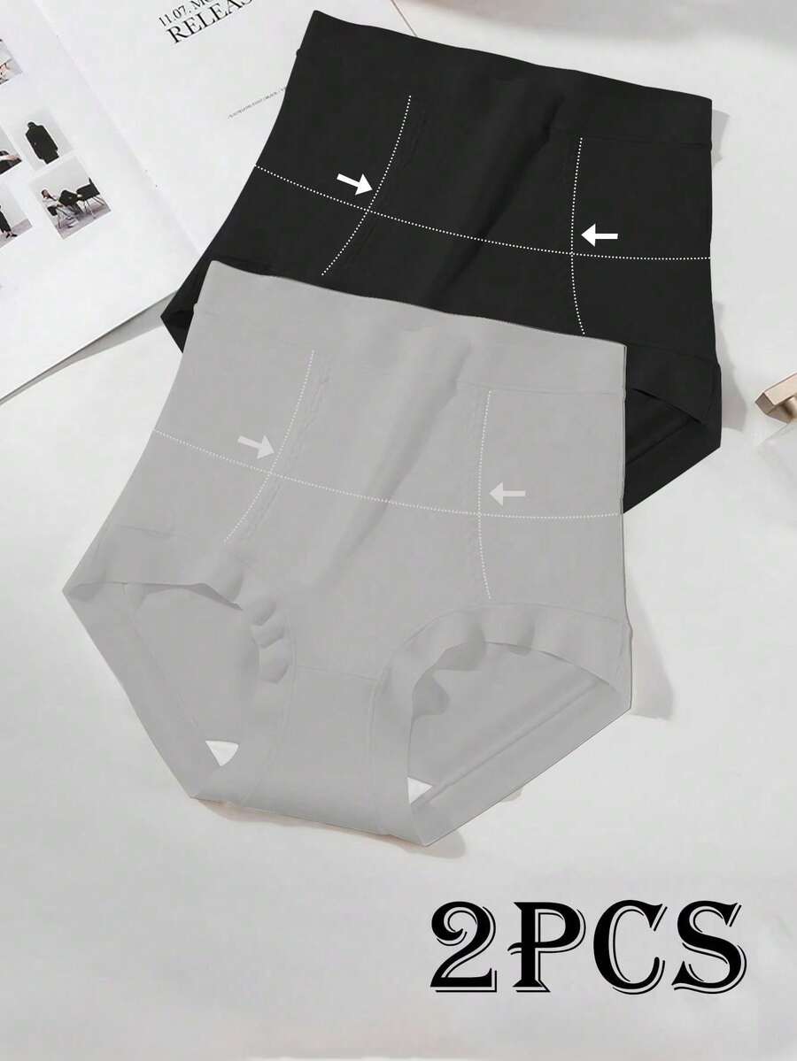 2pcs High Waist Seamless Shape - огляд і ціна Seamless Underwear Women