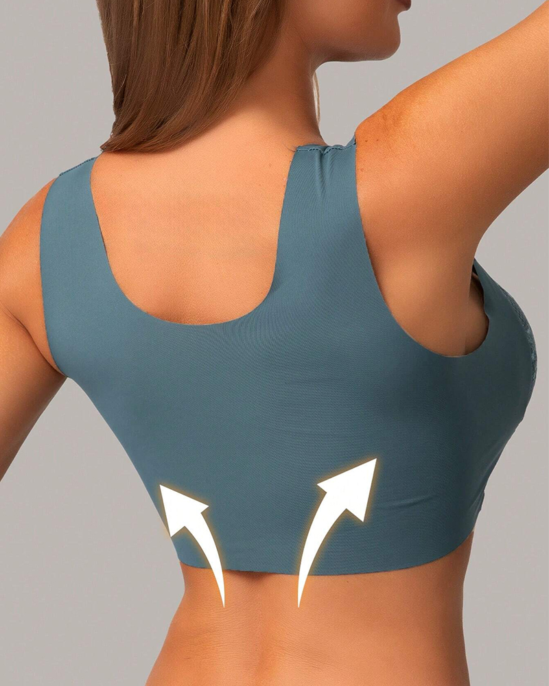 4Pcs Plus Size Women Seamless  - огляд і ціна Push Up Bra Padded